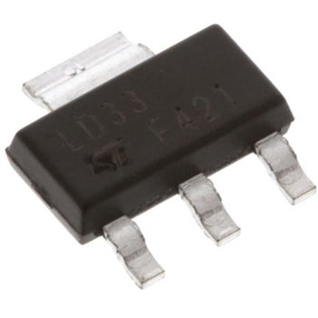 STMicroelectronics 電圧レギュレータ 低ドロップアウト電圧 3.3 V， 3+Tab-Pin， LD1117S33CTR STMicro