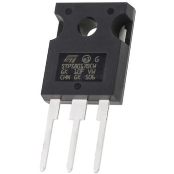 STマイクロ，  整流ダイオード， コモンカソード， 80A， 170V スルーホール， 3-Pin TO-247 ショットキー STMicro