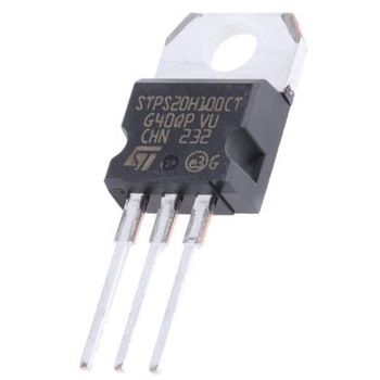 STマイクロ，  整流ダイオード， コモンカソード， 20A， 100V スルーホール， 3-Pin TO-220AB ショットキー STMicro