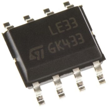 STMicroelectronics 電圧レギュレータ 低ドロップアウト電圧 3.3 V， 8-Pin， LE33CD-TR - STMicro