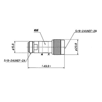 N型アッテネータ DC～3GHz スタック電子