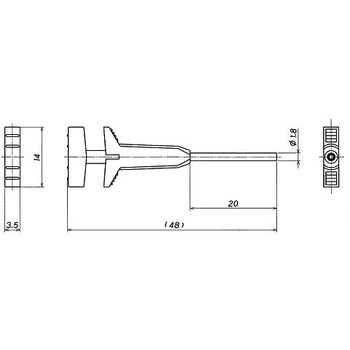 ICリード ピッチ2.54mm 用ミニクリップ 10個入 PFシリーズ スタック電子