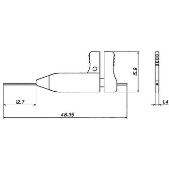 ICリード ピッチ0.3mm 用ナノクリップ 10個入 PFシリーズ スタック電子