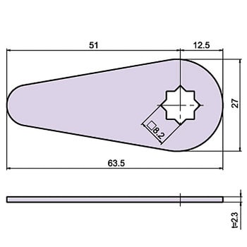 L-24A t=2.3 鉄E 型止金 1個 ジョー・プリンス竹下 【通販サイトMonotaRO】