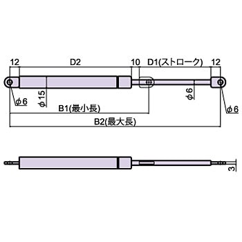 L-420-2 ガススプリング 1本 ジョー・プリンス竹下 【通販