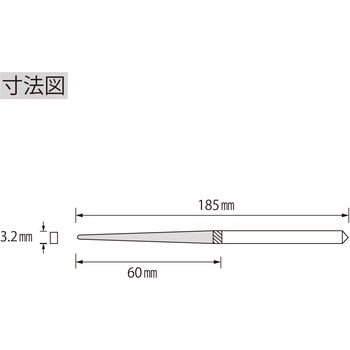 ダイヤモンドヤスリ 鉄工用(K) ロブスター(ロブテックス)