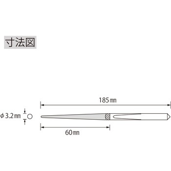 ダイヤモンドヤスリ 鉄工用(K) ロブスター(ロブテックス)