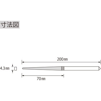 ダイヤモンドヤスリ 鉄工用(K) ロブスター(ロブテックス)