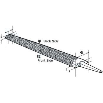 HA15001 鉄工ヤスリ 1本 ツボサン 【通販サイトMonotaRO】