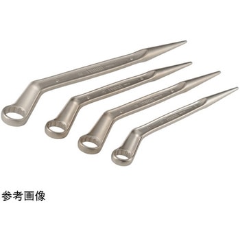 シノ付めがねレンチ トルシアボルト用 二面幅寸法 mm めがねヘッド幅 mm 全長 mm HPSMNシリーズ TONE トネ (前田金属工業)