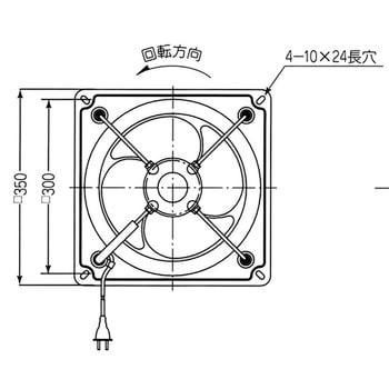 有圧換気扇 スイデン 壁埋込形換気扇 【通販モノタロウ】