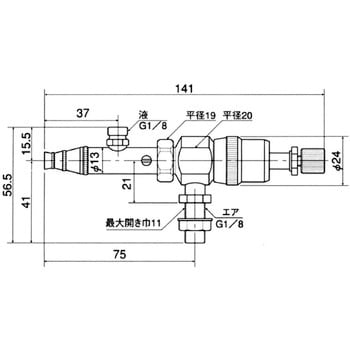 PS-3K ルミナ 自動スプレーガン 1個 扶桑精機 【通販モノタロウ】
