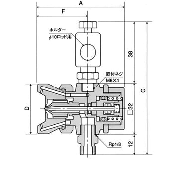 扶桑 ルミナ自動スプレーガン ST-6RWC-0.5型 □▽346-4184 ST-6RWC-0.5