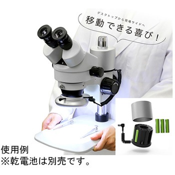 実体顕微鏡用<垂直照明付き>LED照明装置 W-E PLUSシリーズ アズワン