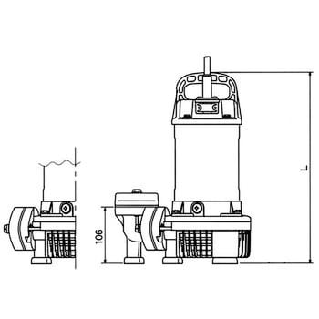 PG-250T 汚水用水中ポンプ(軽量樹脂水中ポンプ) 水中スーパーテクポン