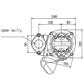 PGA-250T 汚水用水中ポンプ(軽量樹脂水中ポンプ) 水中スーパーテクポン