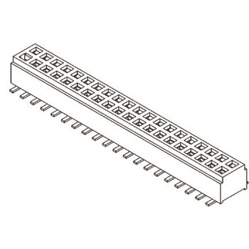 Samtec 基板接続用ソケット 10 極 1mm 2 列 表面実装 SAMTEC