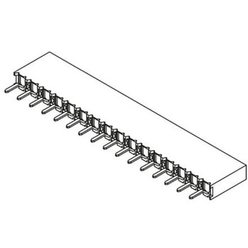 Samtec 基板接続用ソケット 16 極 2.54mm 1 列 スルーホール実装 SAMTEC