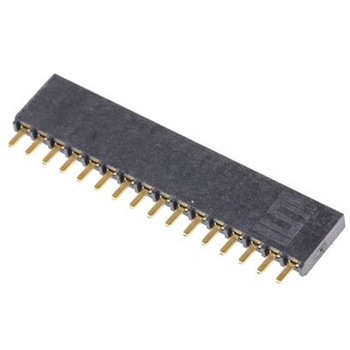 Samtec 基板接続用ソケット 16 極 2.54mm 1 列 スルーホール実装 SAMTEC