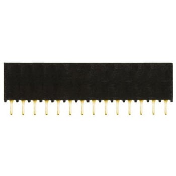 Samtec 基板接続用ソケット 14 極 2.54mm 1 列 スルーホール実装 SAMTEC