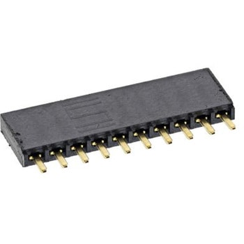 Samtec 基板接続用ソケット 10 極 2.54mm 1 列 スルーホール実装 SAMTEC