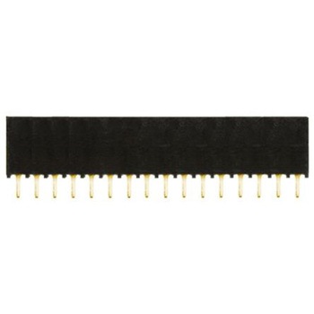 Samtec 基板接続用ソケット 16 極 2.54mm 1 列 スルーホール実装 SAMTEC