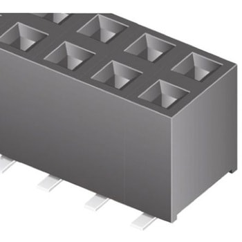 Samtec 基板接続用ソケット 10 極 2mm 2 列 表面実装 SAMTEC