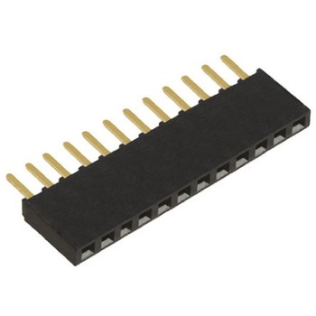 Samtec 基板接続用ソケット 12 極 2.54mm 1 列 スルーホール実装 SAMTEC