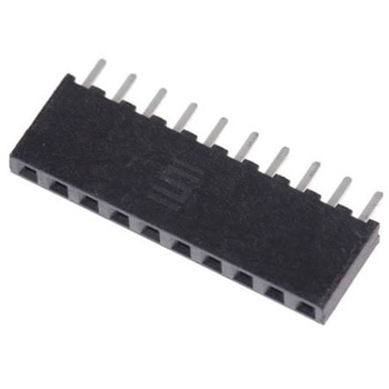 Samtec 基板接続用ソケット 10 極 2mm 1 列 スルーホール実装 - SAMTEC