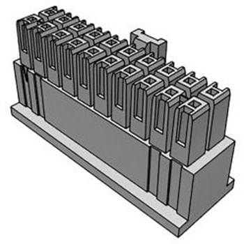 Samtec 圧着コネクタハウジング 20極 ピッチ：2.54mm 2列 IPD1-10-D-K SAMTEC