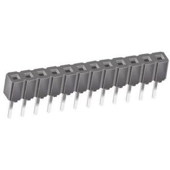 Samtec 基板接続用ソケット 12 極 2.54mm 1 列 スルーホール実装 SAMTEC