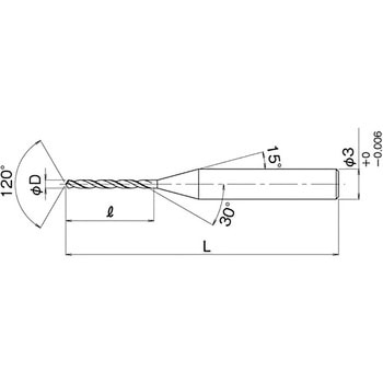 コーティングルーマドリル ロング刃 CX-ADRL - ATOM(サイトウ製作所)