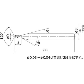NCポインティングドリル(コーティング) V-ADPF30 ATOM(サイトウ製作所)
