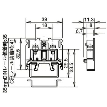 BN15MW BN-Wシリーズ ブロックターミナル セルフアップ形 1個 IDEC