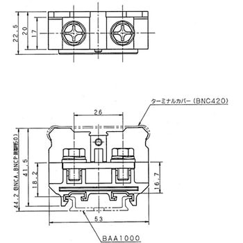 BN-W・BNH-Wシリーズ ターミナルブロック (大容量形 レール取付用) IDEC(和泉電気)