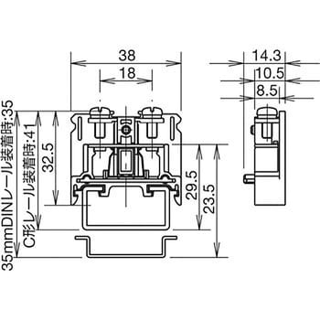 BNH15LW BNH-Wシリーズ パンブロックターミナル TDTタッチダウン構造形 1個 IDEC(和泉電気) 【通販モノタロウ】