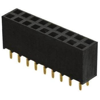 Samtec 基板接続用ソケット 18 極 2.54mm 2 列 スルーホール実装 SAMTEC