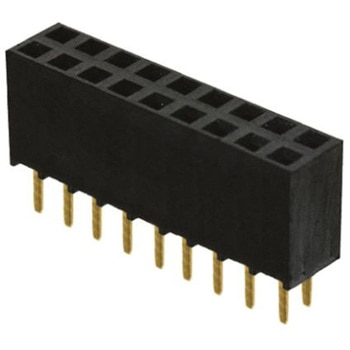 Samtec 基板接続用ソケット 18 極 2.54mm 2 列 スルーホール実装 SAMTEC