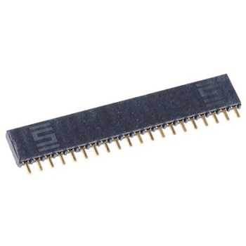 Samtec 基板接続用ソケット 20 極 2.54mm 1 列 スルーホール実装 SAMTEC