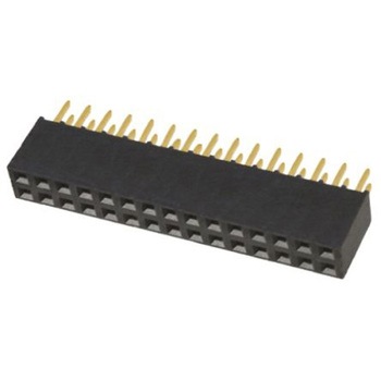 Samtec 基板接続用ソケット 30 極 2.54mm 2 列 スルーホール実装 SAMTEC