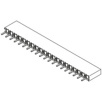 Samtec 基板接続用ソケット 20 極 2.54mm 1 列 スルーホール実装 SAMTEC