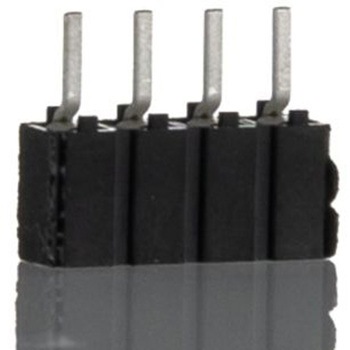 Samtec 基板接続用ソケット 4 極 2.54mm 1 列 スルーホール実装 SAMTEC