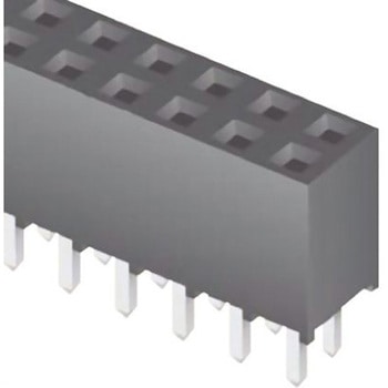 Samtec 基板接続用ソケット 30 極 2mm 2 列 スルーホール実装 SAMTEC