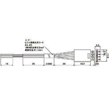 フォト・マイクロセンサ用コネクタ コード付 EE-□