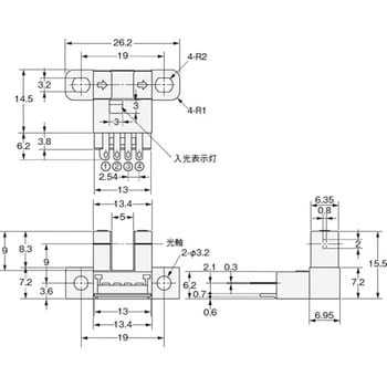 EE-SX471 フォト・マイクロセンサ 溝型コネクタ/コード引き出しタイプ