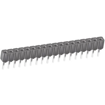 Samtec 基板接続用ソケット 18 極 2.54mm 1 列 スルーホール実装 SAMTEC