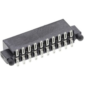 Samtec 基板接続用ソケット 20 極 1.27mm 2 列 表面実装 - SAMTEC