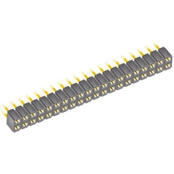 Samtec 基板接続用ソケット 40 極 2.54mm 2 列 スルーホール実装 SAMTEC