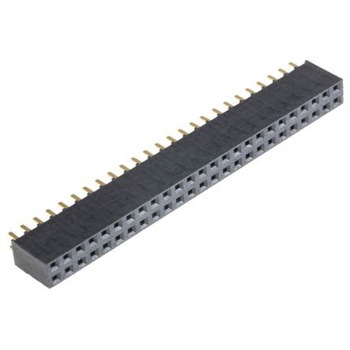 Samtec 基板接続用ソケット 50 極 2.54mm 2 列 スルーホール実装 SAMTEC