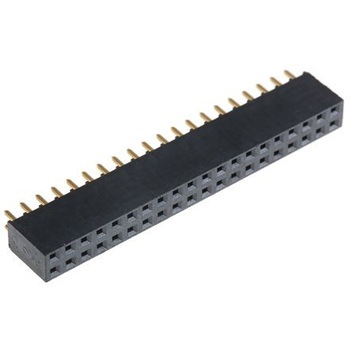 Samtec 基板接続用ソケット 40 極 2.54mm 2 列 スルーホール実装 SAMTEC